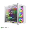 Case Gamemax Infinity Vidrio templado frontal y lateral. Blanco