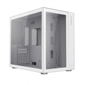 Case Gamemax Infinity Vidrio templado frontal y lateral. Blanco