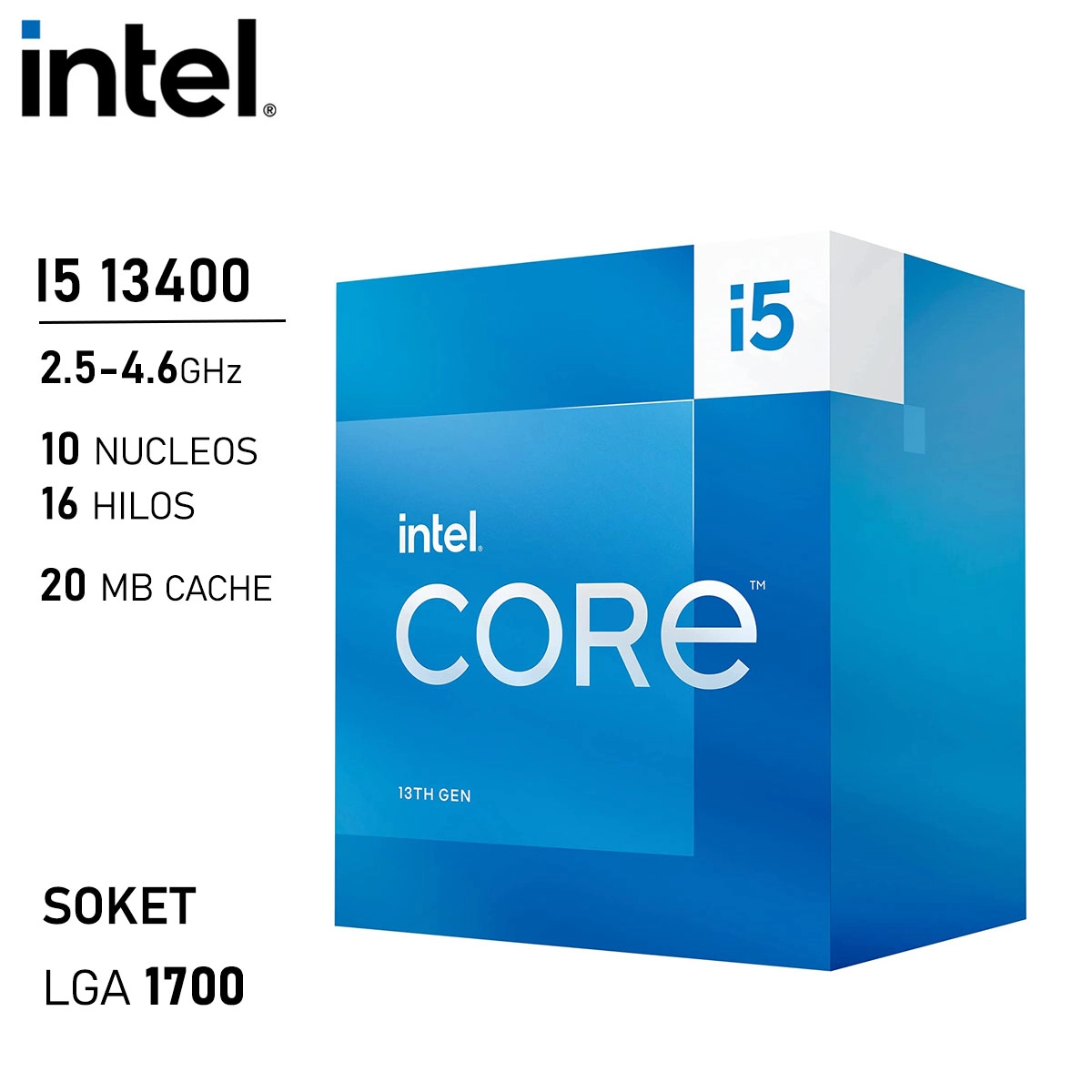 Procesador Intel Core i5 13400 2.5GHz 10 Núcleos 16 Hilos