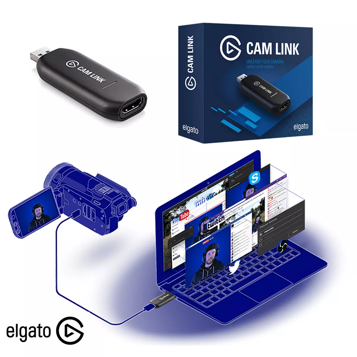 Elgato Cam Link 4K - Capturadora de vídeo