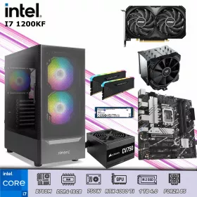 CPU Gamer Intel Core i7 12700KF 16GB DDR4 | 1TB 4.0 | RTX 4060 Ti 8GB