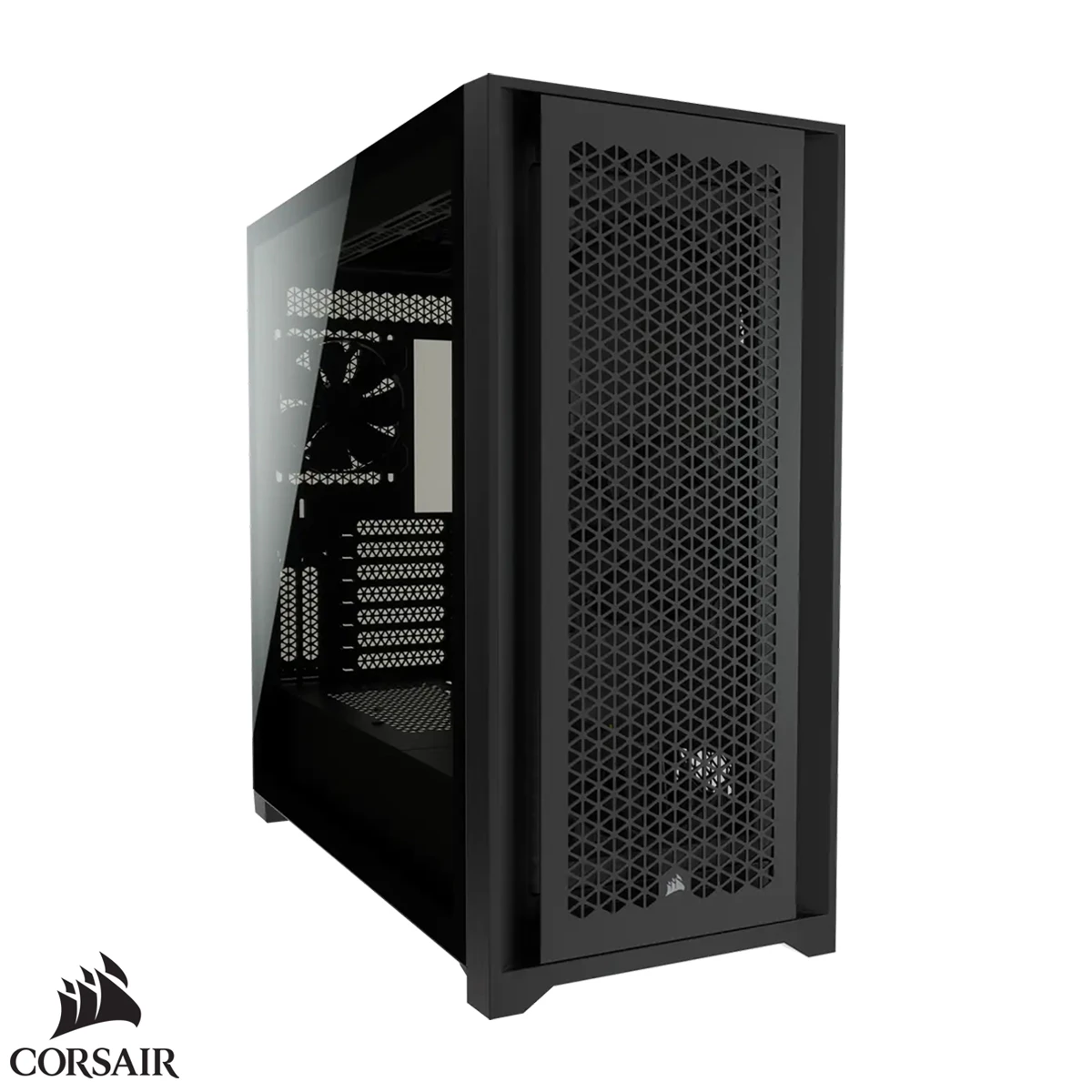 Case Corsair 5000D AIRFLOW / Vidrio templado / 2 ventiladores / Negro