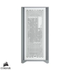 Case Corsair 4000D AIRFLOW / Vidrio templado / 2 ventiladores / Blanco