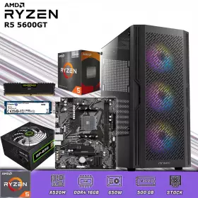 CPU Gamer Ryzen 5 5600GT | 16GB DDR4 | SSD 500GB M.2