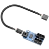 Cable splitter USB interno Hiweal 1 x 2 de 9 pines para Motherboard