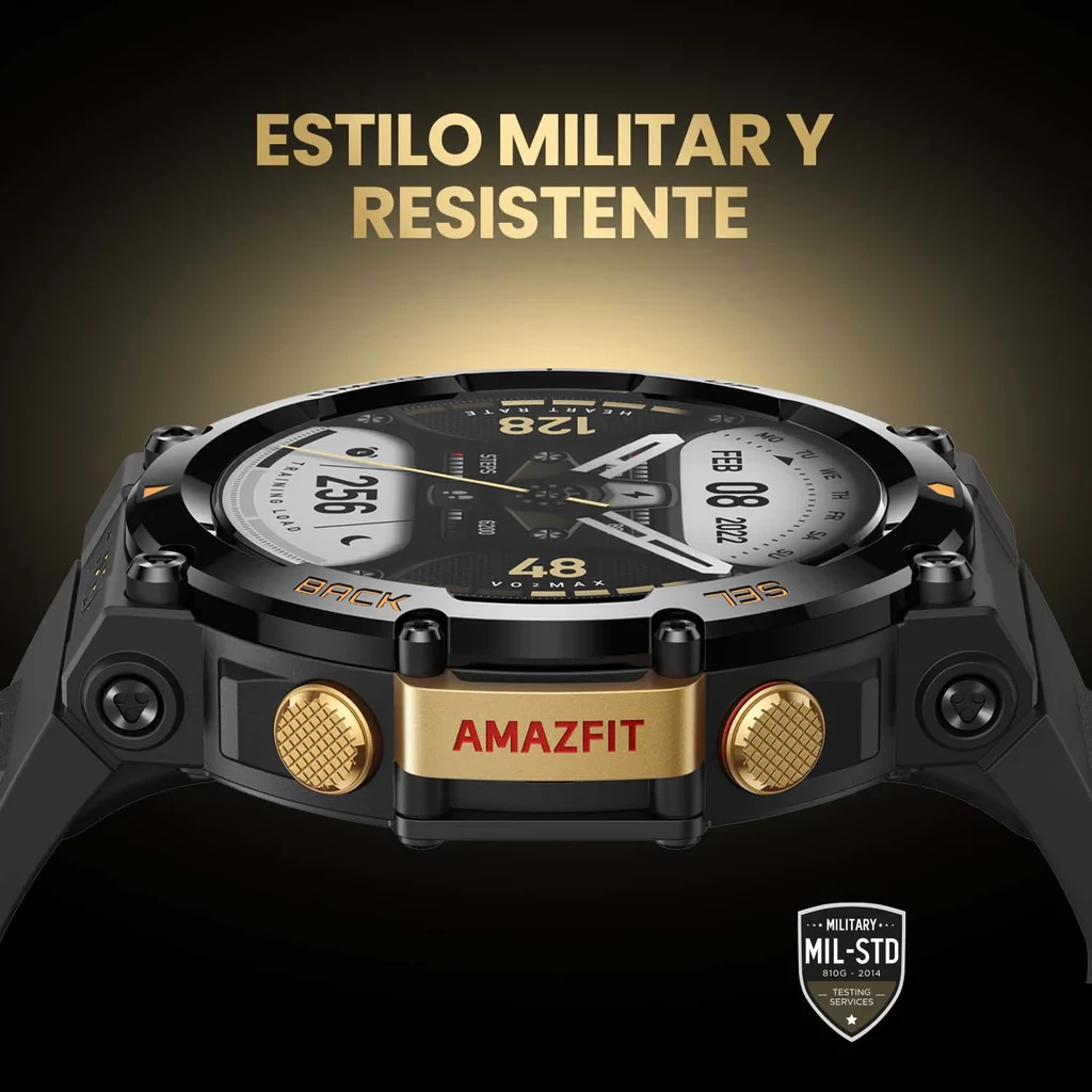 T-REX 2 Negro - 1.39 15 certificaciones militares AMAZFIT