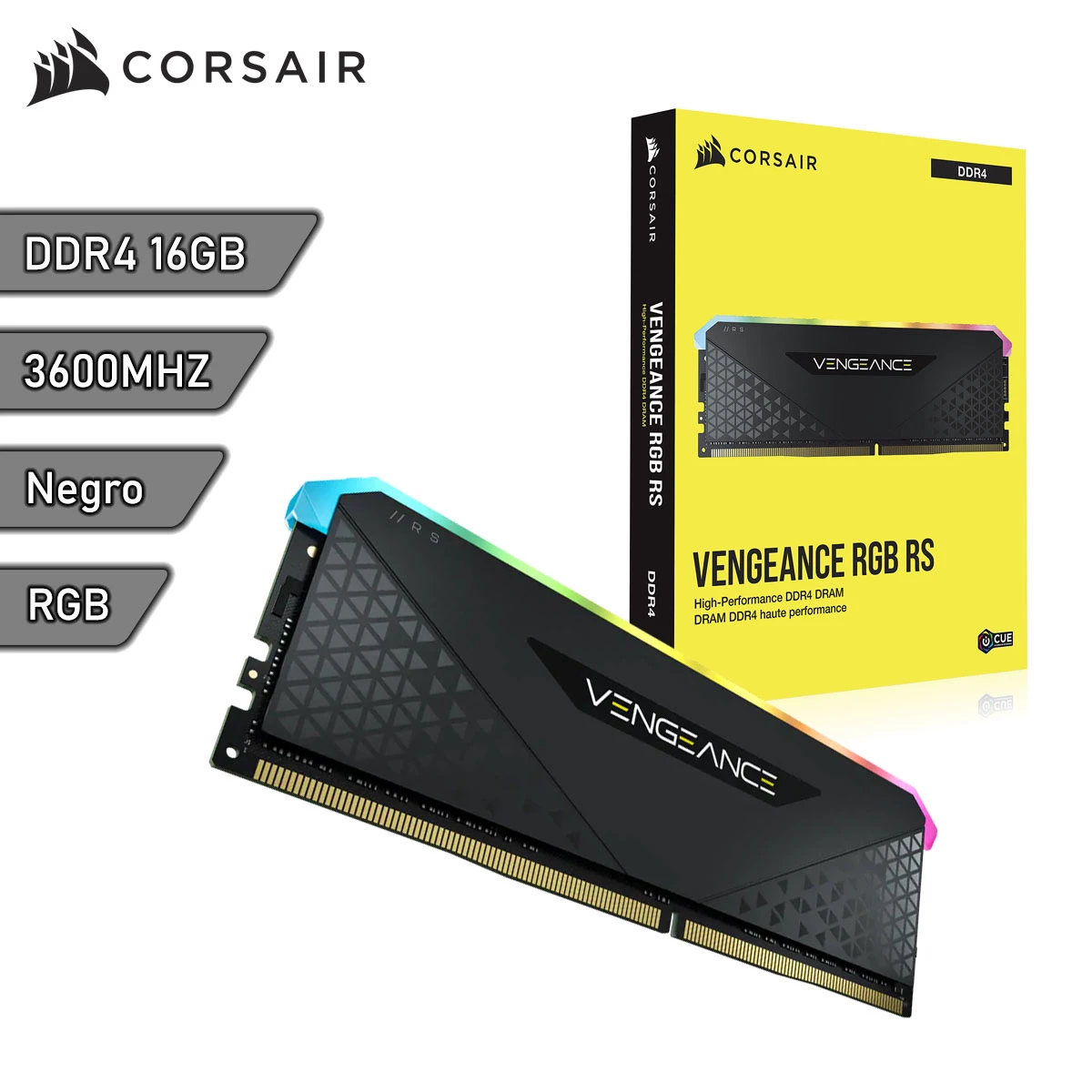 Memoria RAM DDR4 Corsair Vengeance RGB RS 16Gb 3600Mhz