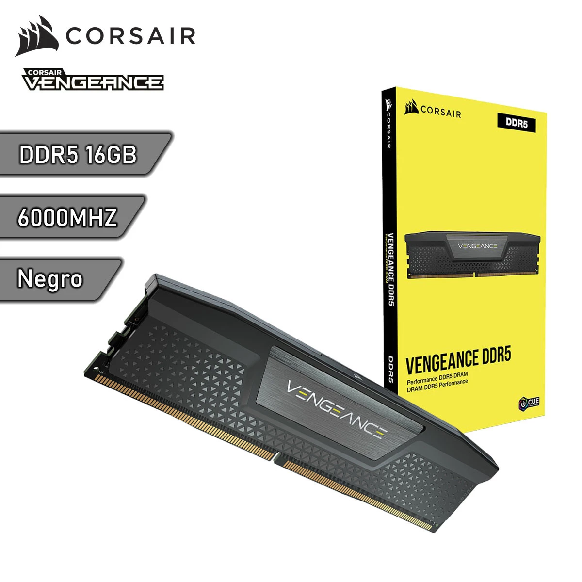 Memoria RAM DDR5 Corsair Vengeance 16Gb 6000Mhz