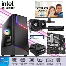 PC Gamer Intel I5 12400F | 16GB DDR4 | 1TB 4.0 | RTX 4060 | Monitor 24 100Hz