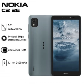Teléfono Celular Nokia C2 2E 2/32GB TA-1471/DS Azul