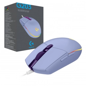 Mouse Logitech G203 Lightsync 8000 DPI Lila