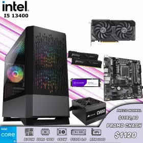 CPU Gamer Intel Core i5 13400 | 16GB DDR4 | 512GB M.2 | RTX 4060