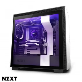 Case NZXT H710i / Vidrio templado / 4 ventilador / Blanco/ Negro