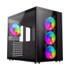 Case Gamemax Infinity Vidrio templado frontal y lateral. Negro