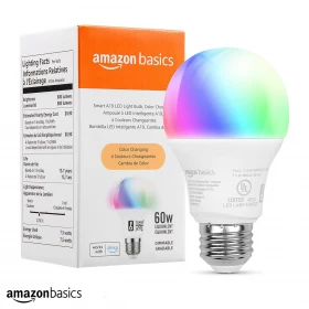 Bombilla Inteligente Amazon Basics A19 Wifi 60 W/800 lm