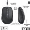 Mouse Logitech MX Anywhere 3S Wireless Grafito