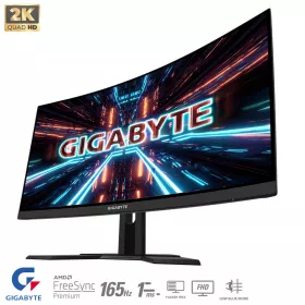 Monitor Gamer Curvo 27 Gigabyte G27QC-A 2K 165Hz