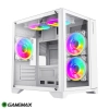 Case Gamemax Infinity Mini mATX Vidrio templado frontal y lateral. Blanco.