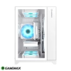Case Gamemax Infinity Mini mATX Vidrio templado frontal y lateral. Blanco.