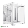 Case Gamemax Infinity Mini mATX Vidrio templado frontal y lateral. Blanco.