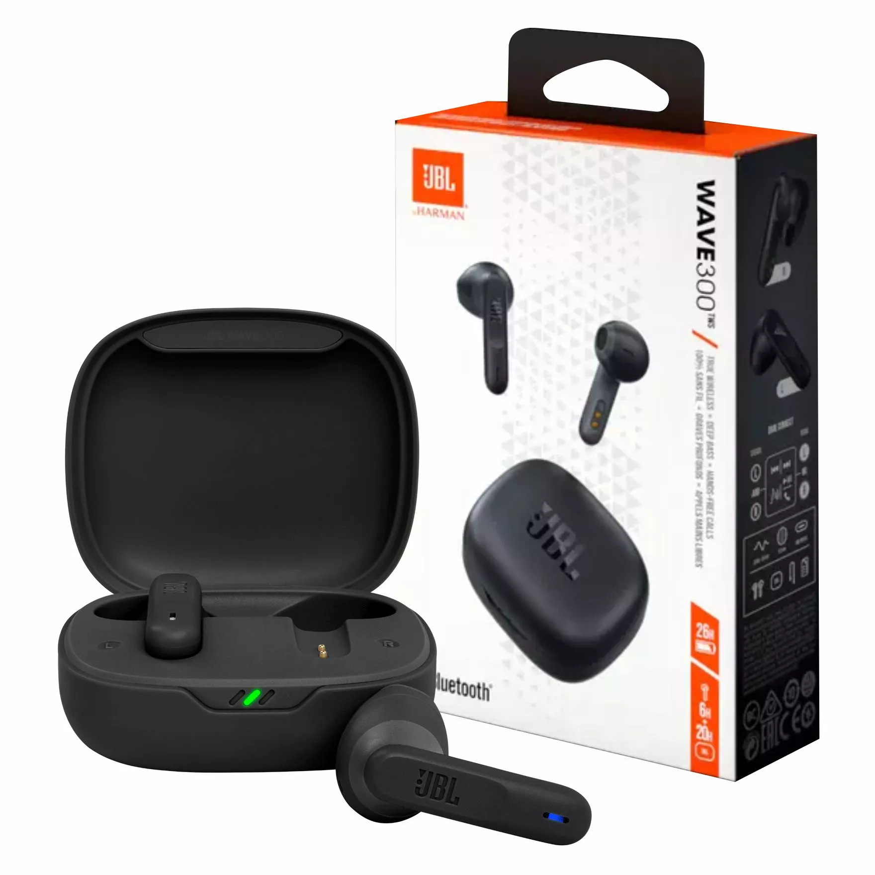 JBL Wave Buds Auriculares Inalámbricos Bluetooth Blanco