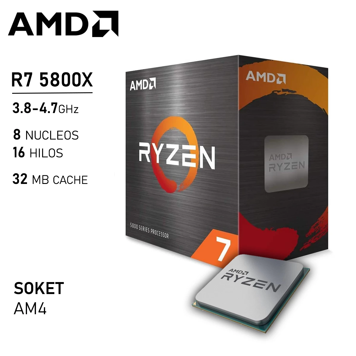 CPU Gamer Ryzen 7 5800X | 32GB DDR4 | 1TB 4.0 | RTX 4060 8GB
