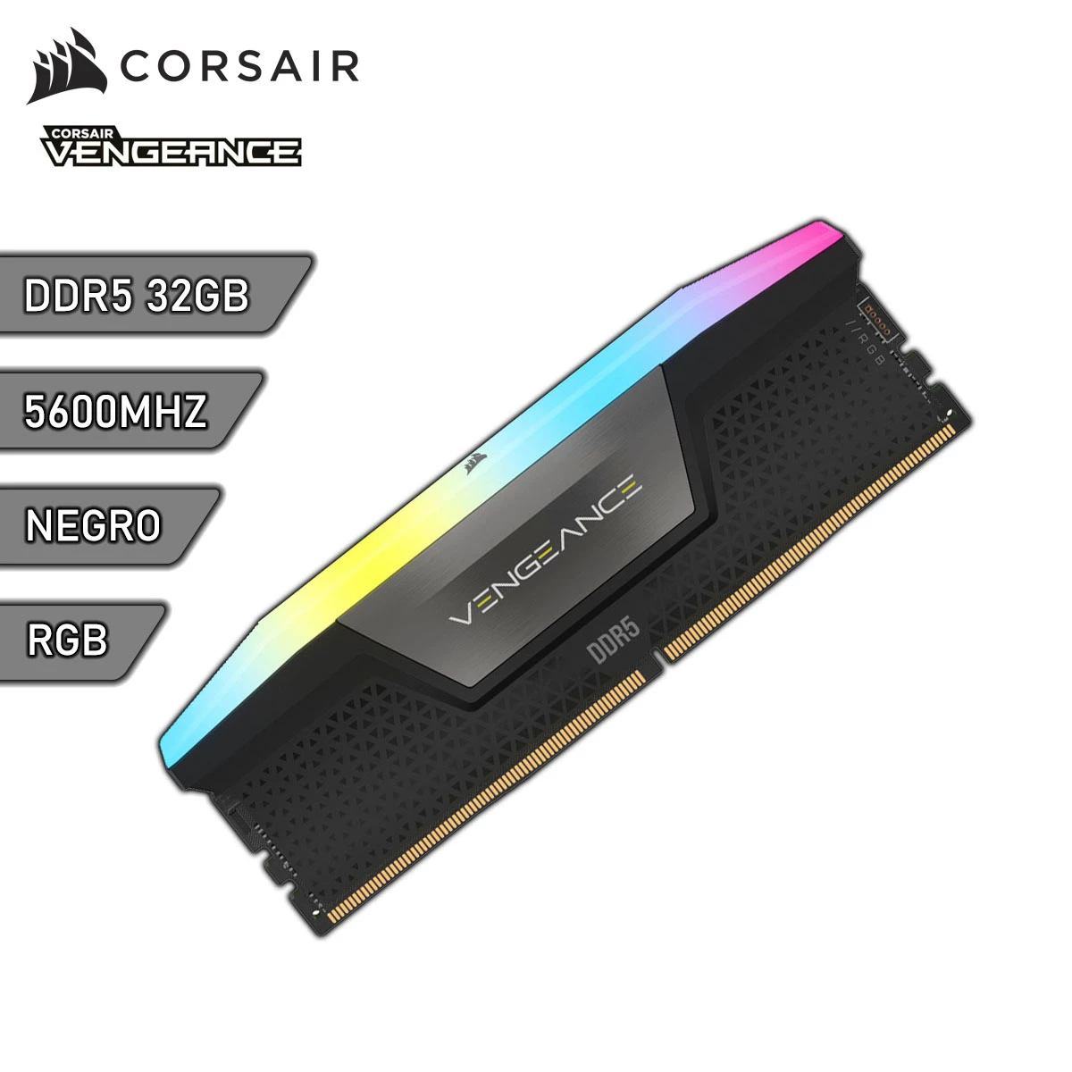 Memoria RAM DDR5 Corsair Vengeance 32Gb 5600Mhz RGB | Quito Ecuador