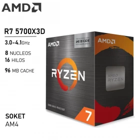 Procesador AMD Ryzen 7 5700X3D 3.0GHz 8 Núcleos 16 Hilos AM4