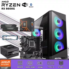 CPU Gamer Ryzen 5 8600G | 32GB DDR5 | SSD 1TB M.2/ Wifi-Bluetooth