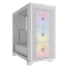 Case Corsair 3000D RGB AIRFLOW Vidrio templado 3 ventiladores Blanco