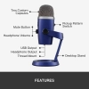 Micrófono PRO Blue Yeti Nano Azul
