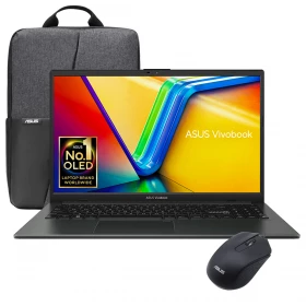 Laptop ASUS Vivobook Go Oled Ryzen 5 7520U 16GB/512GB 15.6 Negro/Mochila