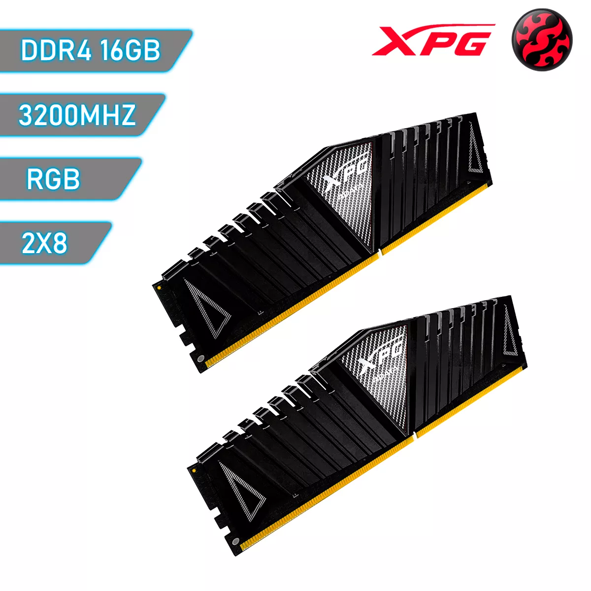 Memoria RAM DDR4 AData XPG Z1 8Gb 3200Mhz Negra