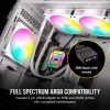 Ventiladores KIT 3 en 1 Corsair AR120 RGB adapatador ARGB Blancos