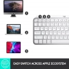 Teclado Logitech inalámbrico MX KEYS Mini Gris pálido/ Español