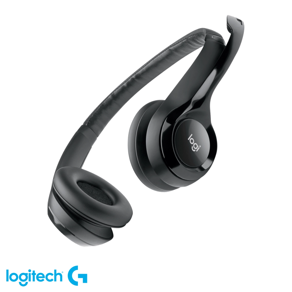 Auriculares USB negros con micrófono Logitech H390