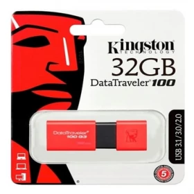 Pendrive Kingston Datatraveler 100 G3 USB 3.1 32Gb Red