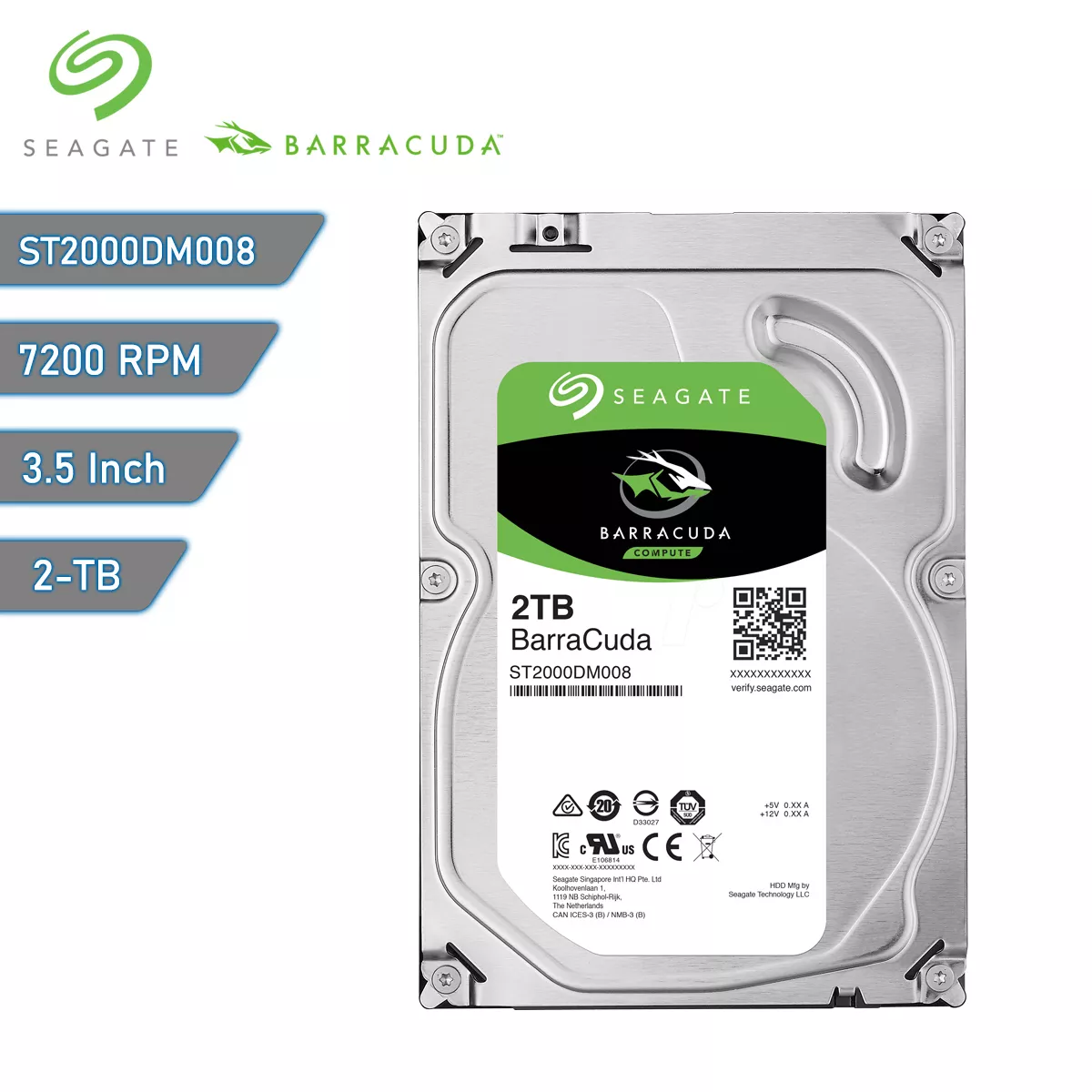 Disco duro HDD 2Tb Seagate Barracuda SATA Quito Ecuador