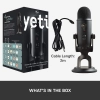 Micrófono Blue Yeti Profesional Blackout USB