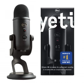 Micrófono Blue Yeti Profesional Blackout USB