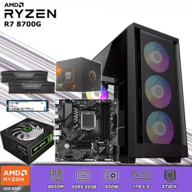 CPU Gamer Ryzen 7 8700G | 32GB DDR5 | SSD 1TB 4.0 M.2