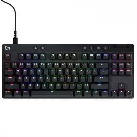 Teclado Logitech Mecánico Gamer Pro X TKL Rapid RGB
