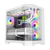 Case Gamemax HYPE-A / Vidrio templado / ARGB / 4 ventiladores Blanco