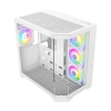 Case Gamemax HYPE-A / Vidrio templado / ARGB / 4 ventiladores Blanco