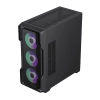 Case Gamemax Siege Black Vidrio templado/ ARGB / 4 ventiladores