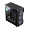 Case Gamemax Siege Black Vidrio templado/ ARGB / 4 ventiladores