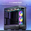 Case Antec C7 Vidrio templado ARGB 4 ventiladores Negro