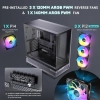 Case Antec C7 Vidrio templado ARGB 4 ventiladores Negro