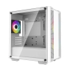 Case DeepCool CC360 Vidrio templado ARGB 3 ventiladores Blanco