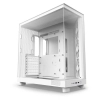 Case NZXT H6 Flow / Vidrio templado / 3 ventiladores / Blanco